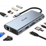 Dockstation Hub Usb Tipo C P/macbook Dell Lenovo Thunderbolt