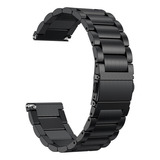 Pulseira Relógio Smartwatch Aço Inox Cor Preto Largura 24 Mm