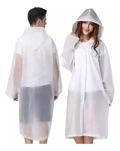 Poncho Impermeable Unisex Para Lluvia Reutilizables 2 Piezas | MercadoLibre