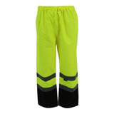 Pantalón Impermeable Fluorescentes Con Tiras Reflectantes