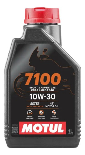 Aceite Motul 10w30 4t 7100 100% Sintético 