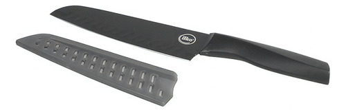 Cuchillo Santoku 18 Cm Acero Inoxidable Nero Ilko