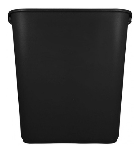 Bote Basura Cesto Negro Rectangular De 26 Litros Sin Asas