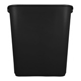 Bote Basura Cesto Negro Rectangular De 26 Litros Sin Asas