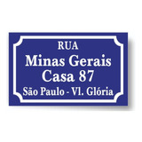 Placa Grande 40x60 De Rua Endereço Logradouro Número Bairro 