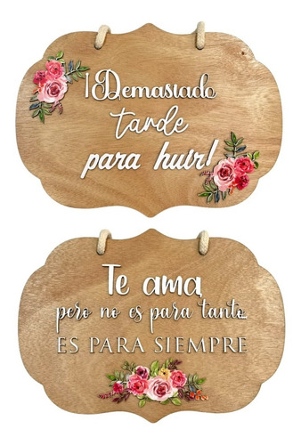 2letreros De Boda Personalizado Madera Letras Sobresalientes