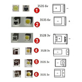 Led Smd 3535, 2828 , 7030, 6030 Pack 80 Unid Para Reparar Tv