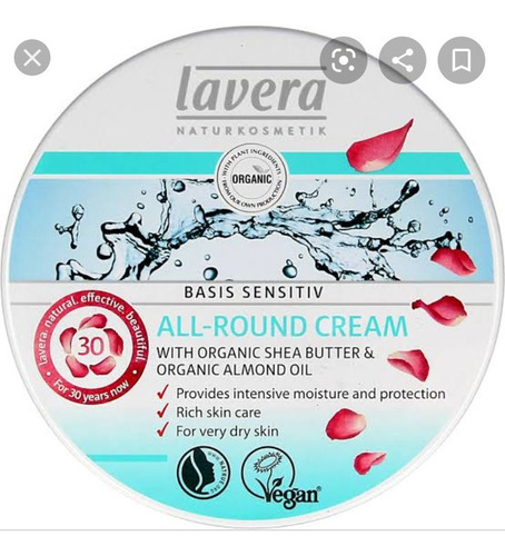 Lavera Naturkosmeticbasis Sensitiv  All-round Cream 150ml