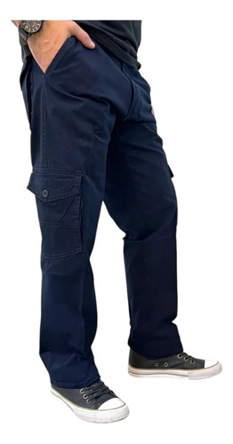 Pantalon Cargo Hombre Gabardina / Talles 38-54