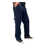 Pantalon Cargo Hombre Gabardina / Talles 38-54