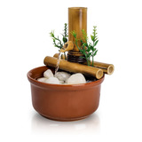 Fonte De Agua Cascata Feng Shui Mesa Bambu Decorativa 16cm