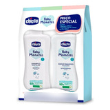 Sabonete Líquido + Shampoo 200ml Baby Moments Chicco