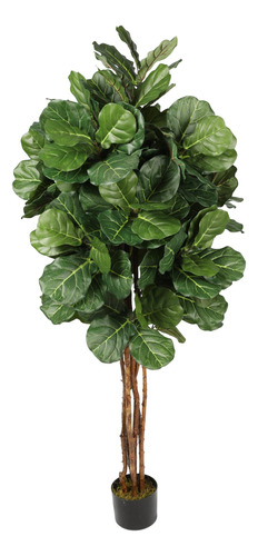 Ficus Lyrata De 150 Cm Con Follaje De Seda, Vadell Home
