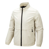 Primavera Chaqueta De Cuello Mao Casual Fina For Hombre