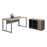 Kit Office Modern Nogueria Preto