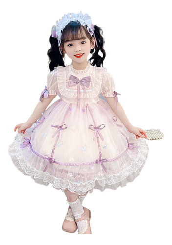 Vestido De Cumpleaños Sanrio Lolita Adecuado Para Niños De 3