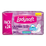 Toallas Femeninas Ladysoft Tela Suave Ultra Con Alas X24 Un.