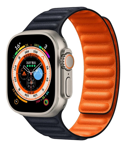 1 Para Correa Magnética De Cuero Para Apple Watch