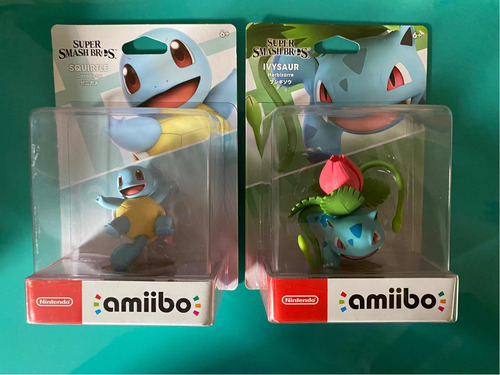 Amiibo Pokemon Bulbasaur Y Squirtle Nuevos Y Sellados Smash