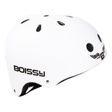 Casco Boissy Ciclismo Skate Rollers Correa Ajustable Color Blanco Talle L