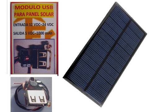  Minipanel Solar 12v  100mah Y Modulo Usb Proyecto Escolar