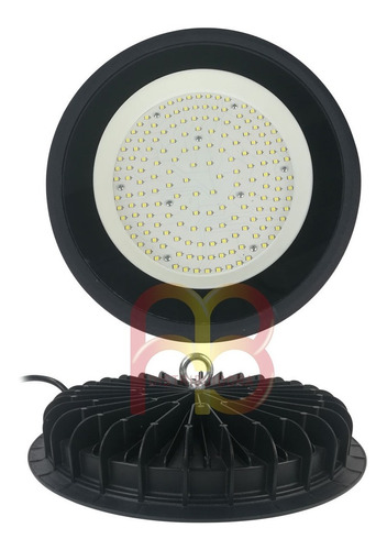 Campana Indrustrial Reflector Galponero Led Ufo 100w Color De La Carcasa Negro Color De La Luz Blanco Frío 220v