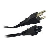 Cable Trébol Ficha Americana 110v  X 15 Unidades