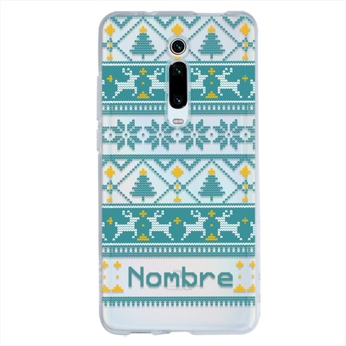 Funda Para Xiaomi Navidad Ugly Sweater Personalizada Nombre