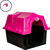 Casinha Para Cães Rosa Porte Grande N.3 Animais Pet 