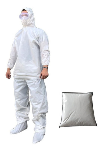 Traje De Proteccion Antifluidos 3 Piezas Impermeables