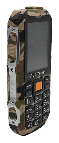 Celular Naomicase Np6800 Uso Rudo 4g Power Bank Color Camuflaje