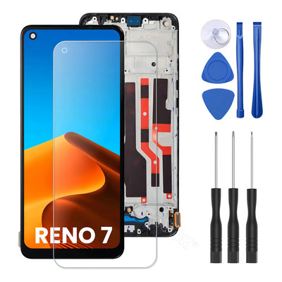 Pantalla Para Oppo Reno 7 4G CPH2363 Lcd Mostrar Táctil Con Marco | Envío gratis