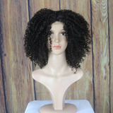 Peruca Lace Front Bali Castanho Escuro Cacheada - Wig Up!