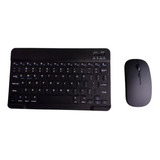 Kit Teclado Mouse Bluetooth Recargable Dispositivo Moviles