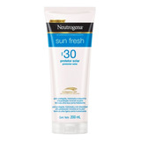 Protetor Solar Neutrogena Sun Fresh Corpo E Rosto Fps 30 Com