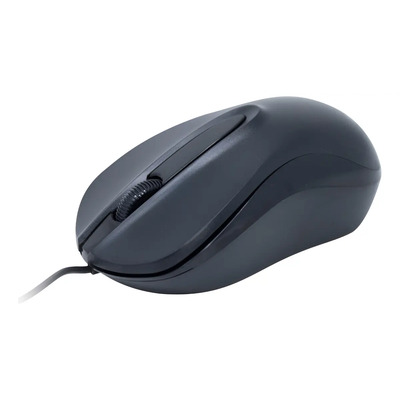 Mouse Óptico Alámbrico Negro 1200 Dpi Quaroni Maq01n /vc