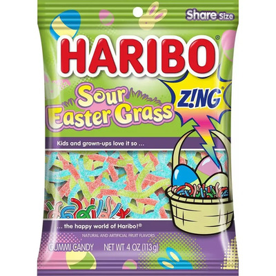 Gomitas En Tiras Agridulces Haribo Sour Easter Grass 113g Z | MercadoLibre