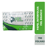 Interfolha Branco 19,5 X 19,5 Cm Com 700 Folhas Simples Full