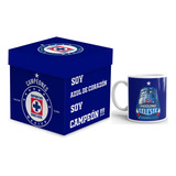 Taza Mágica Cruz Azul Campeón 2021 Con Caja De Regalo Fútbol