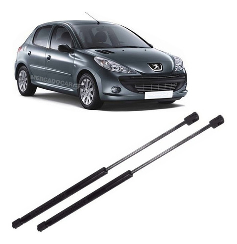 Kit 2 Amortiguadores Porton Baul Tras P/ Peugeot 207 3 Ptas