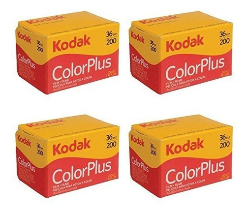 4 Rollos De Kodak Colorplus 200 Asa 36 Exposure