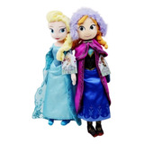 Peluche Juguete Muñeca Princesa Elsa Y Anna Frozen 40 Cm