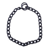 Collar Para Perro Cadena Negra Resistente 60 Cm