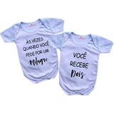 2 Bodys Bebê Gêmeos Recebe Dois Milagres Ref19