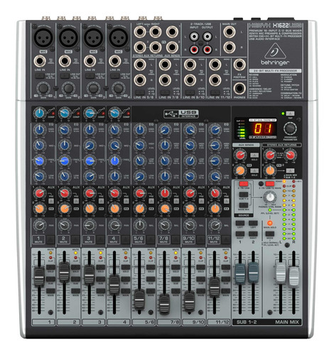 Mesa De Som Behringer Xenyx X1622 Usb C/ Efeitos Saida Aux.