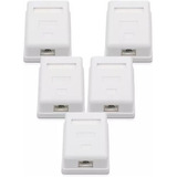 Packs 5 Rosetas Sobrepuestas Rj45 Cat6 Ulink Ul-ntw60360