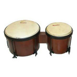 Bongos Escolares Marca  Con Parches De Piel Natural 6  Y 8.5