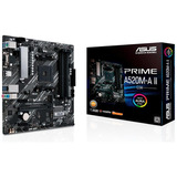 Motherboard Asus Prime A520m-a Ii Csm Amd Ryzen 5ta Gen M.2 Color Negro