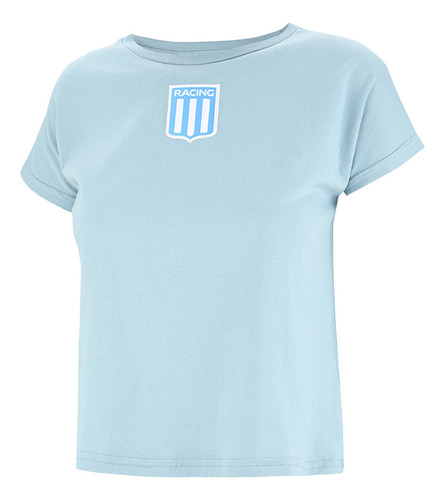 Remera Kappa Capsula Urbana Racing Celeste Mujer