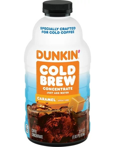 Dunkin Café Liquido Cold Brew Concentrado Caramelo 917ml 